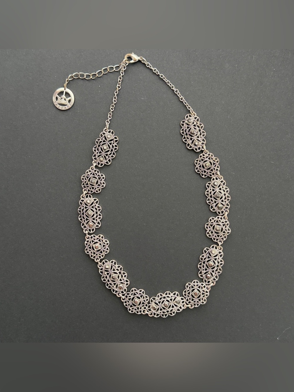 Trifari Silver Tone Necklace